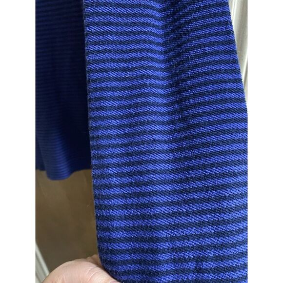 Vineyard Vines 100% Cotton Blue Striped Full Zip Jacket Women's Size M Logo - Picture 13 of 14